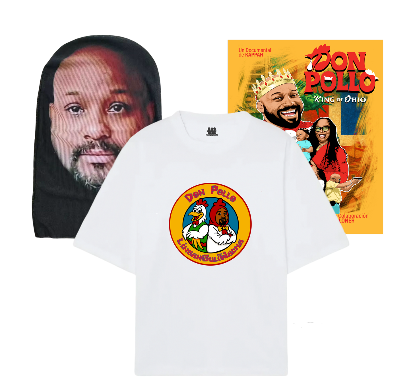 PACK DON POLLO | CAMISETA + MÁSCARA + POSTER