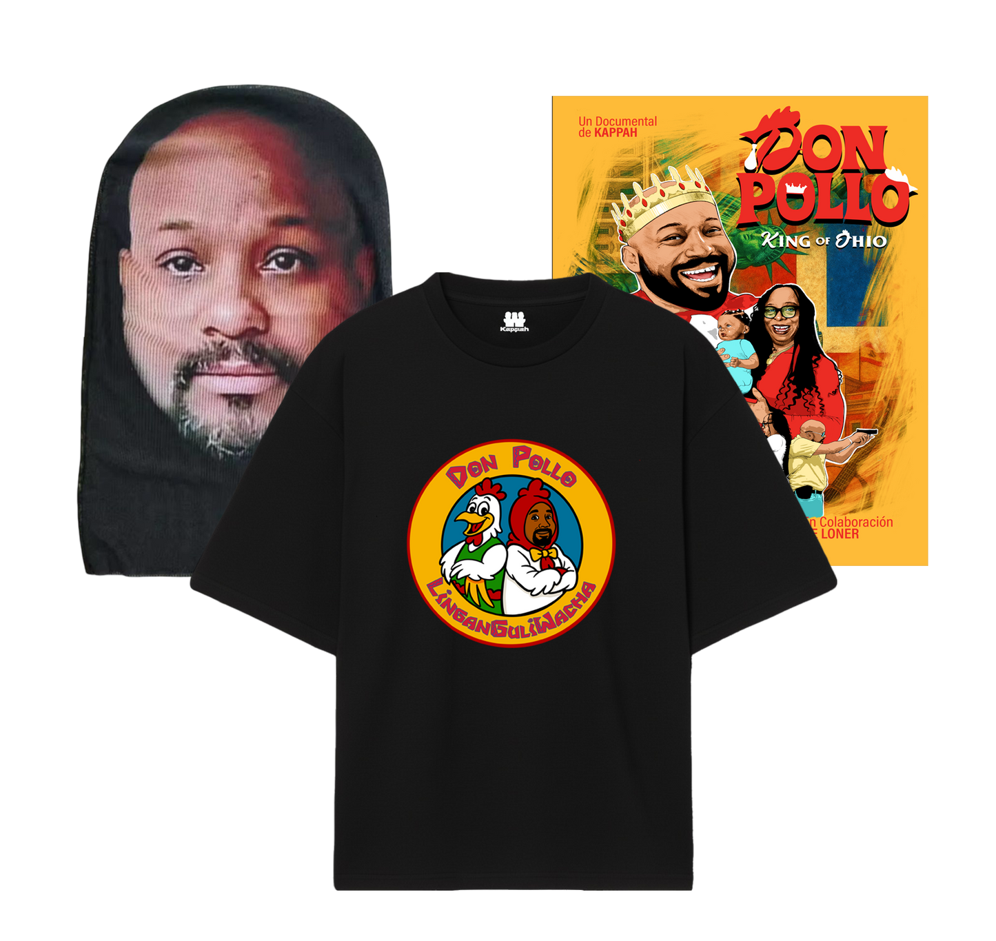 PACK DON POLLO | CAMISETA + MÁSCARA + POSTER