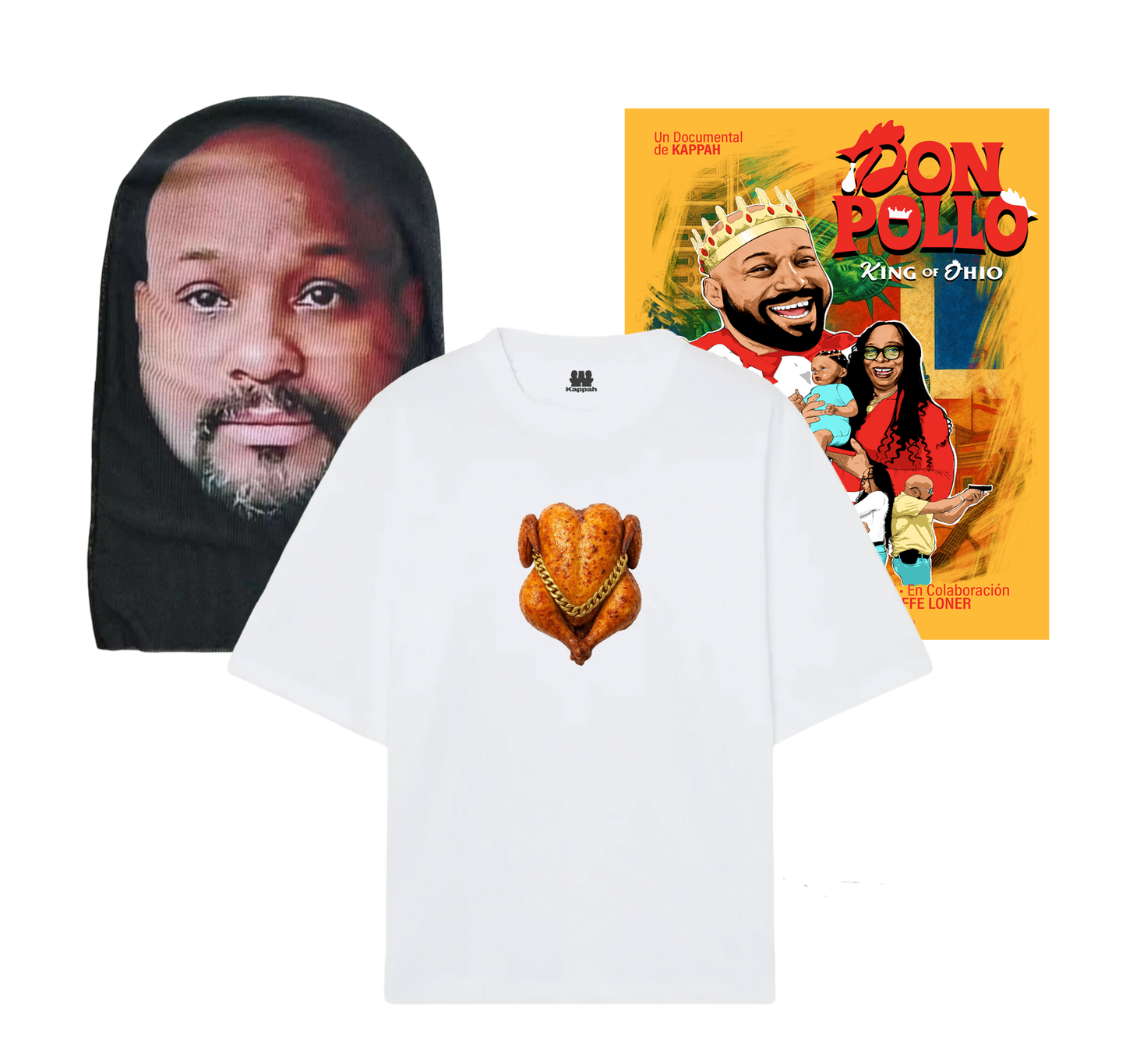 PACK DON POLLO | CAMISETA + MÁSCARA + POSTER